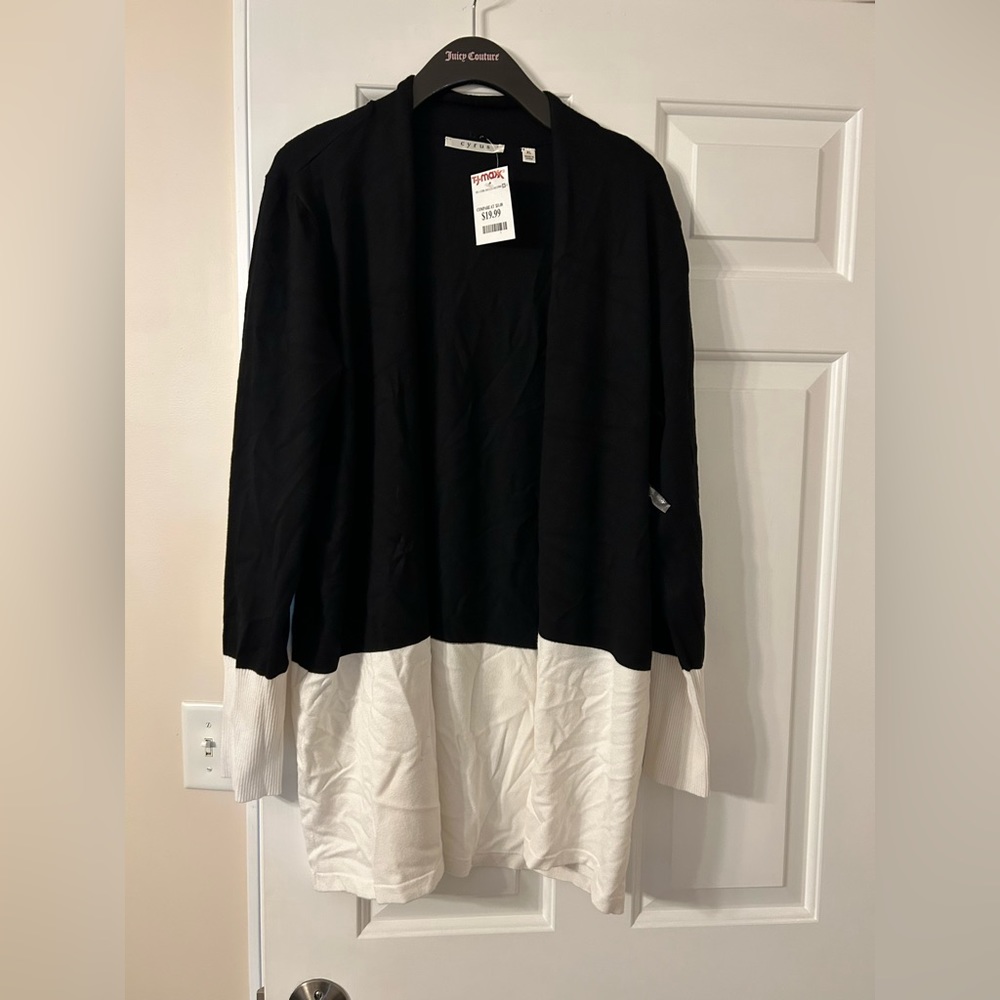 Black and white cardigan
